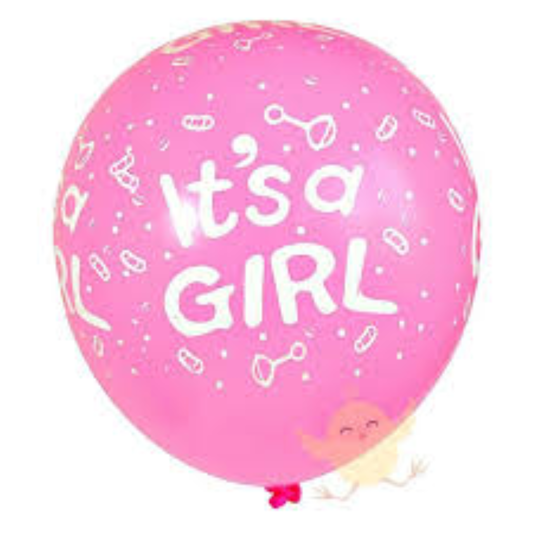 GEMAR BALLOONS ITS A GIRL 30CM 12''